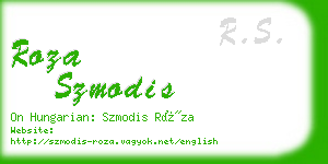 roza szmodis business card